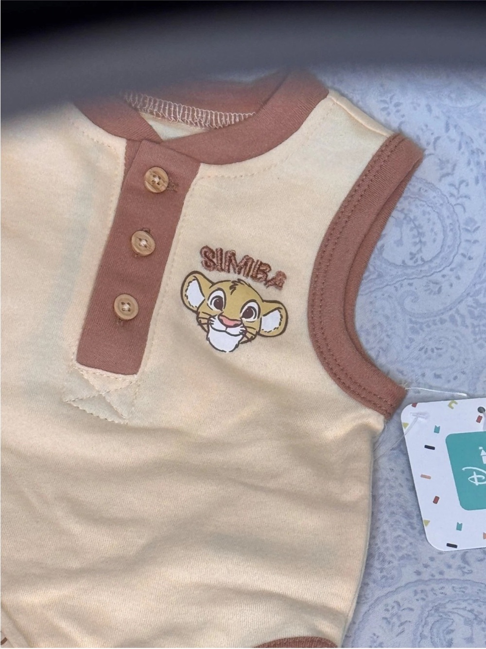 Disney Simba Lion King 3 Piece Sleeveless Infant Set - Picture 4 of 6